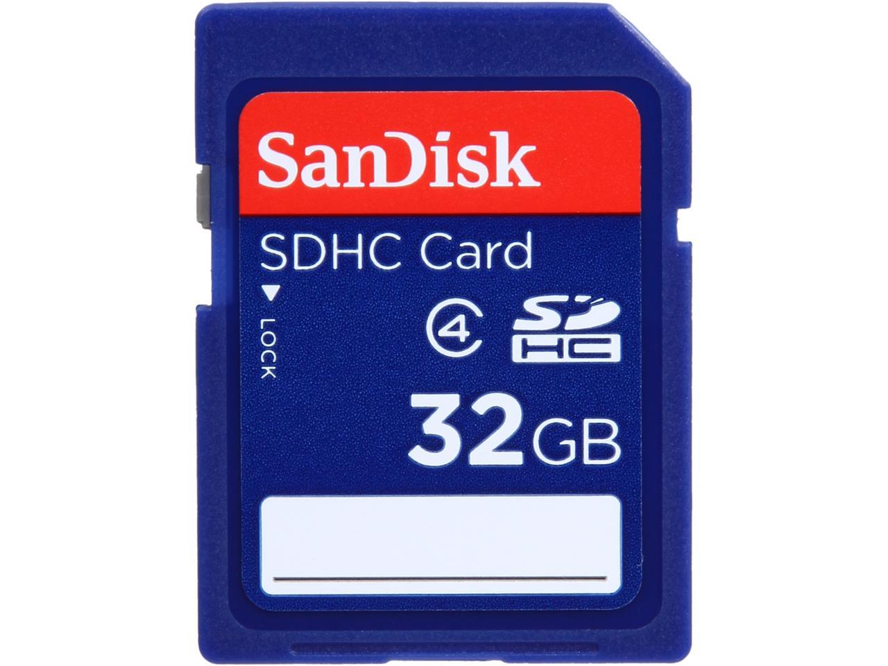 SanDisk 32 GB Secure Digital High Capacity (SDHC) - 1 Card 619659058494 ...