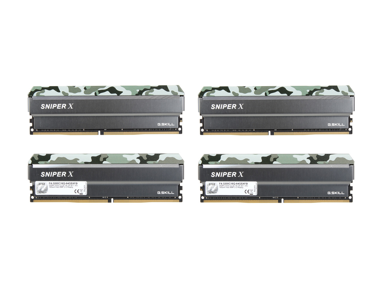 G.SKILL Sniper X Series 64GB (4 x 16GB) 288-Pin DDR4 SDRAM DDR4