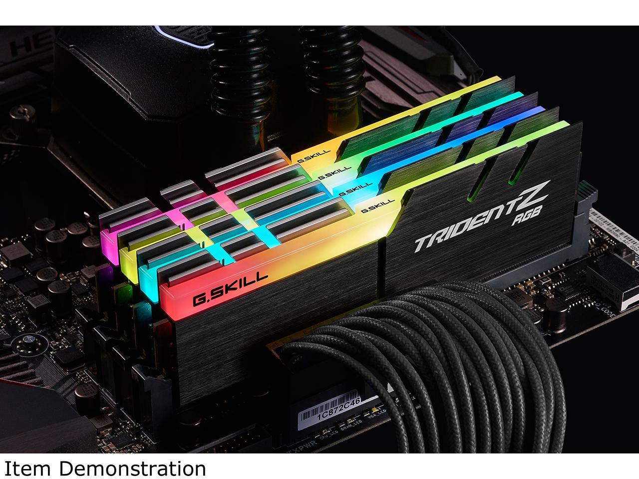 G.SKILL TridentZ RGB Series 32GB (4 x 8GB) 288-Pin DDR4 SDRAM DDR4 2666 ...