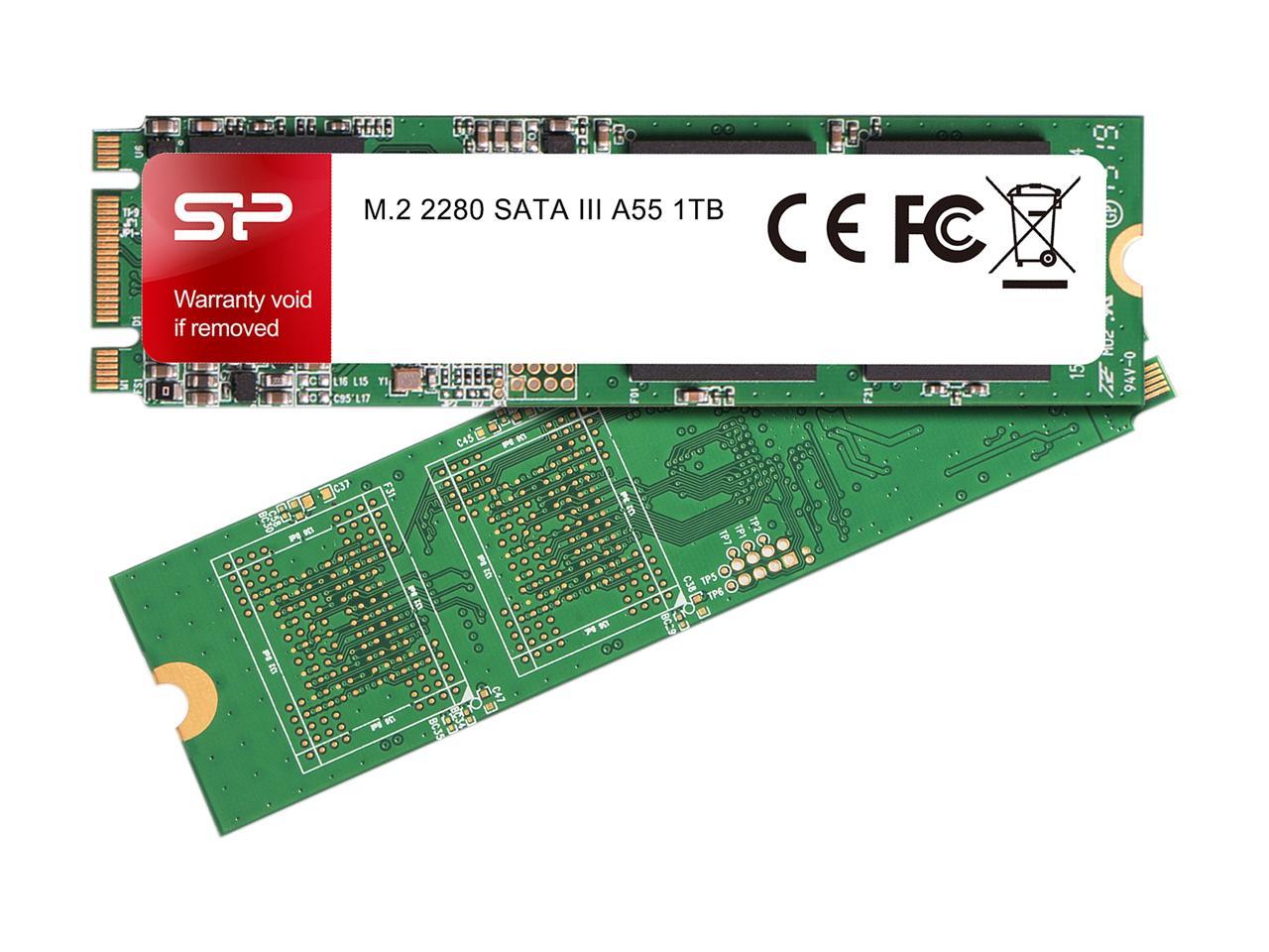 Silicon Power Ace A55 M.2 2280 1TB SATA III 3D NAND Internal Solid