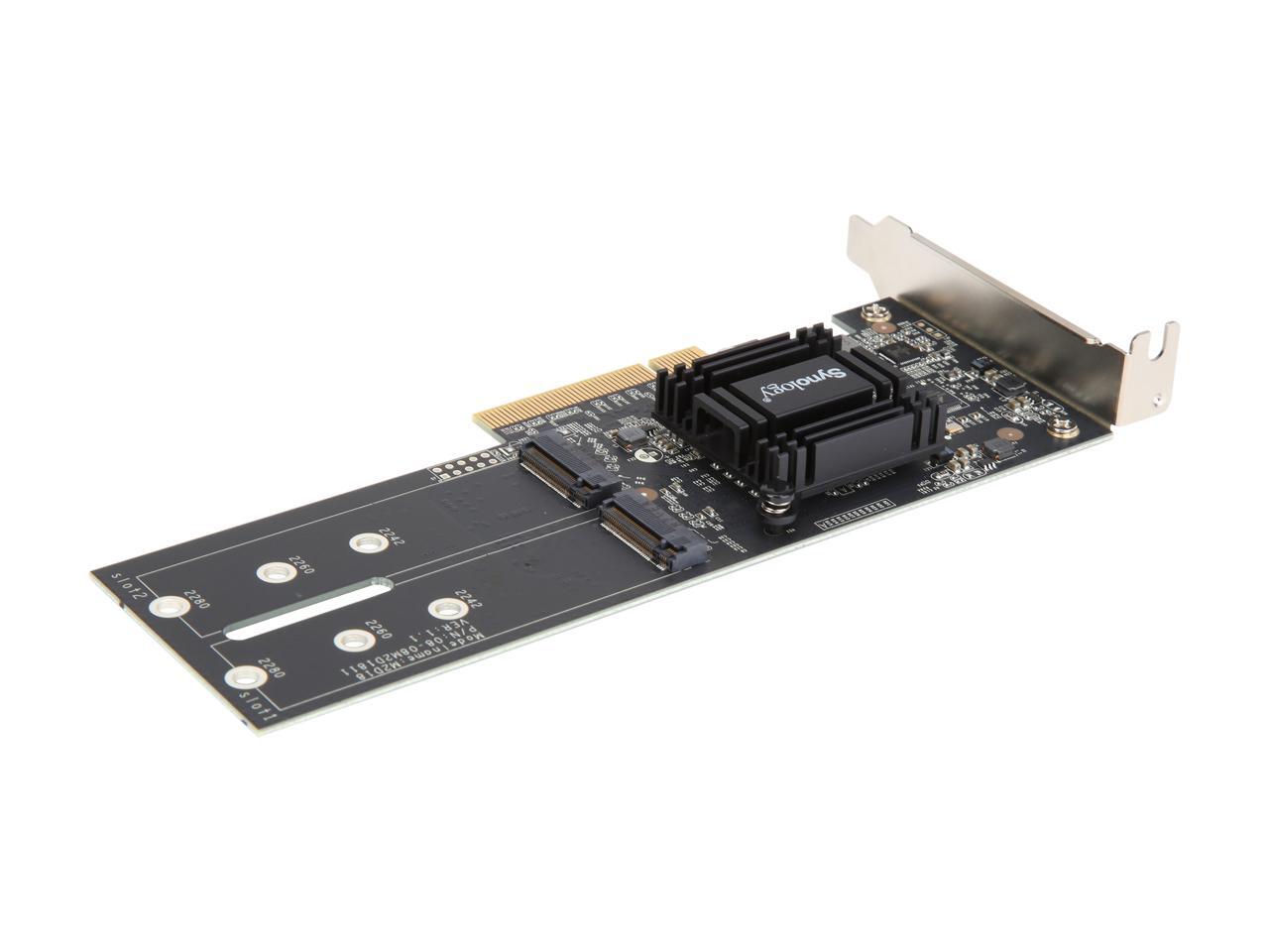 Synology Dual M.2 SSD Adapter Card for Extraordinary Cache Performance M2D18