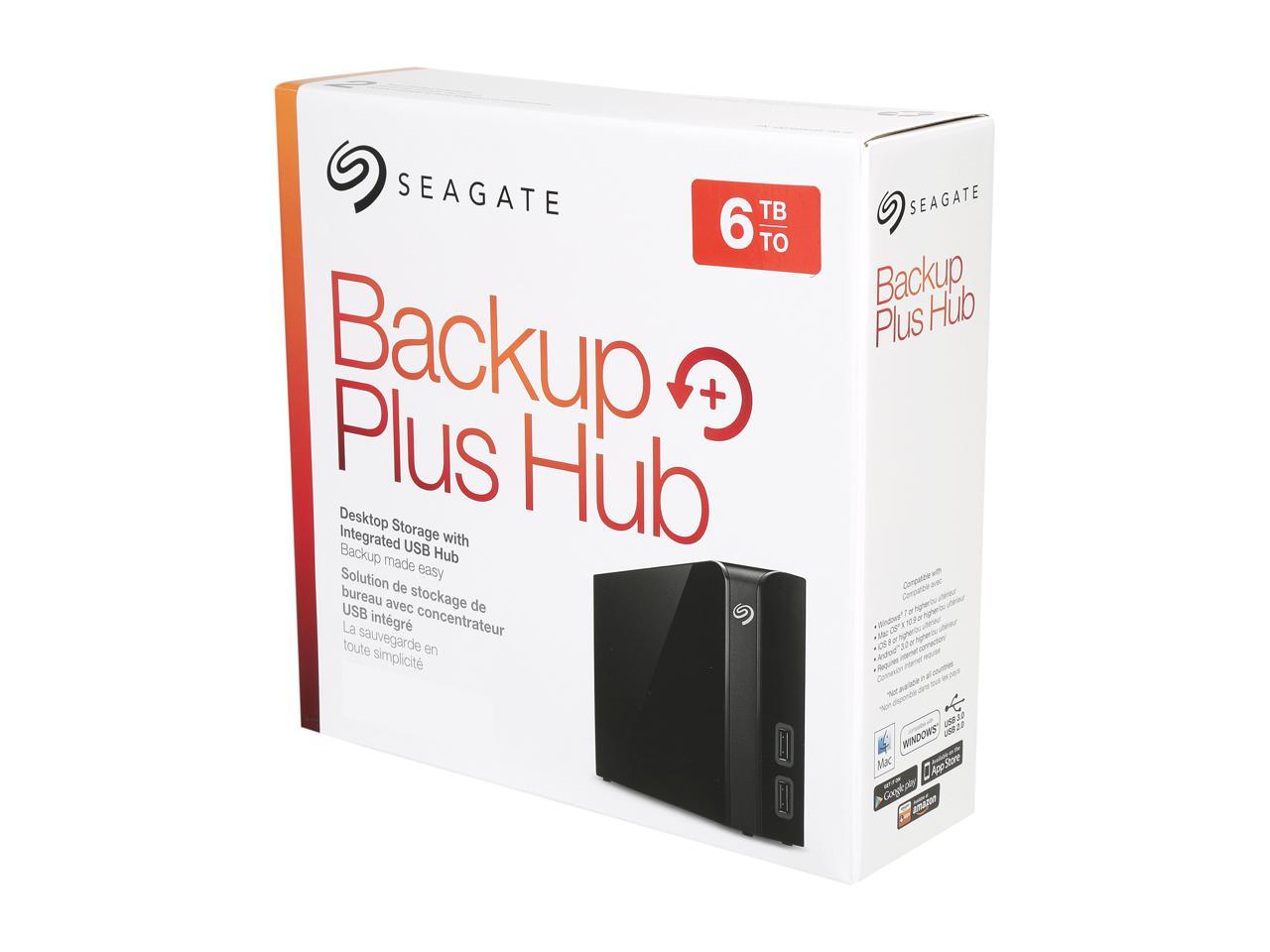 Seagate Backup Plus Hub 6TB 2 x USB 3.0 Hard Drives ...