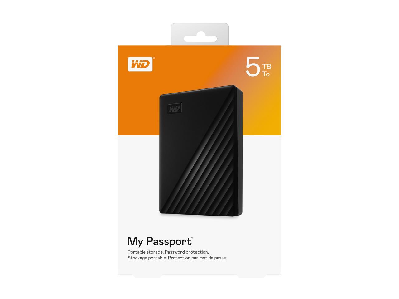 WD 5TB My Passport Portable Storage USB 3.2 Gen 1 - Black ...