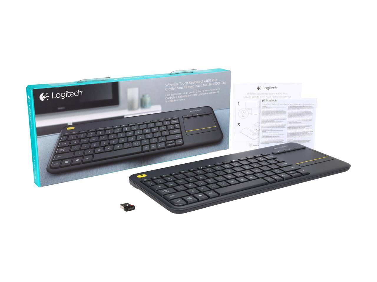 Logitech K400 Plus Wireless Touch Keyboard With Built In Touchpad For Internet C Ebay 6854