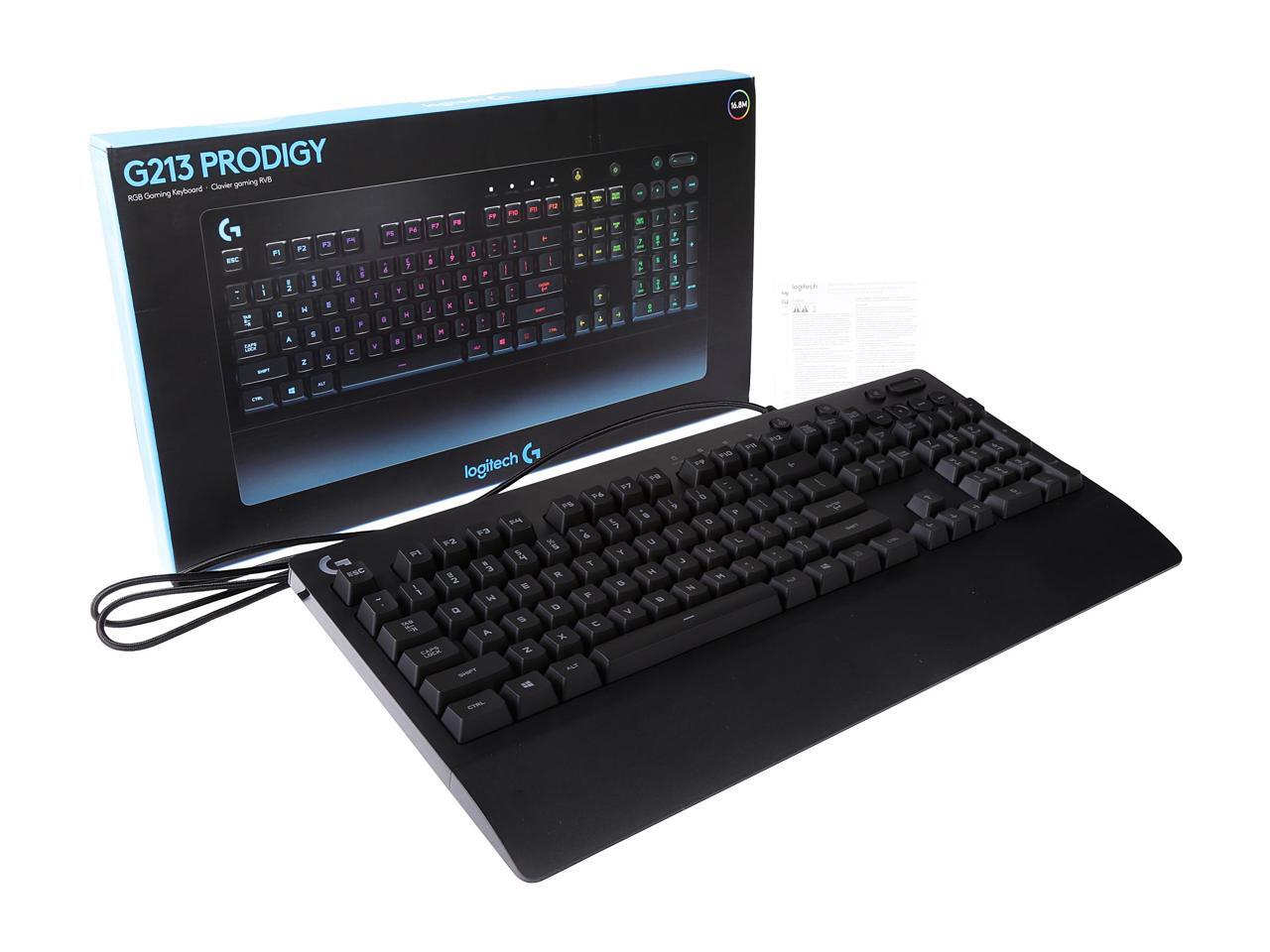 Logitech G213 Prodigy Gaming Keyboard with 16.8 Million Lighting Colors