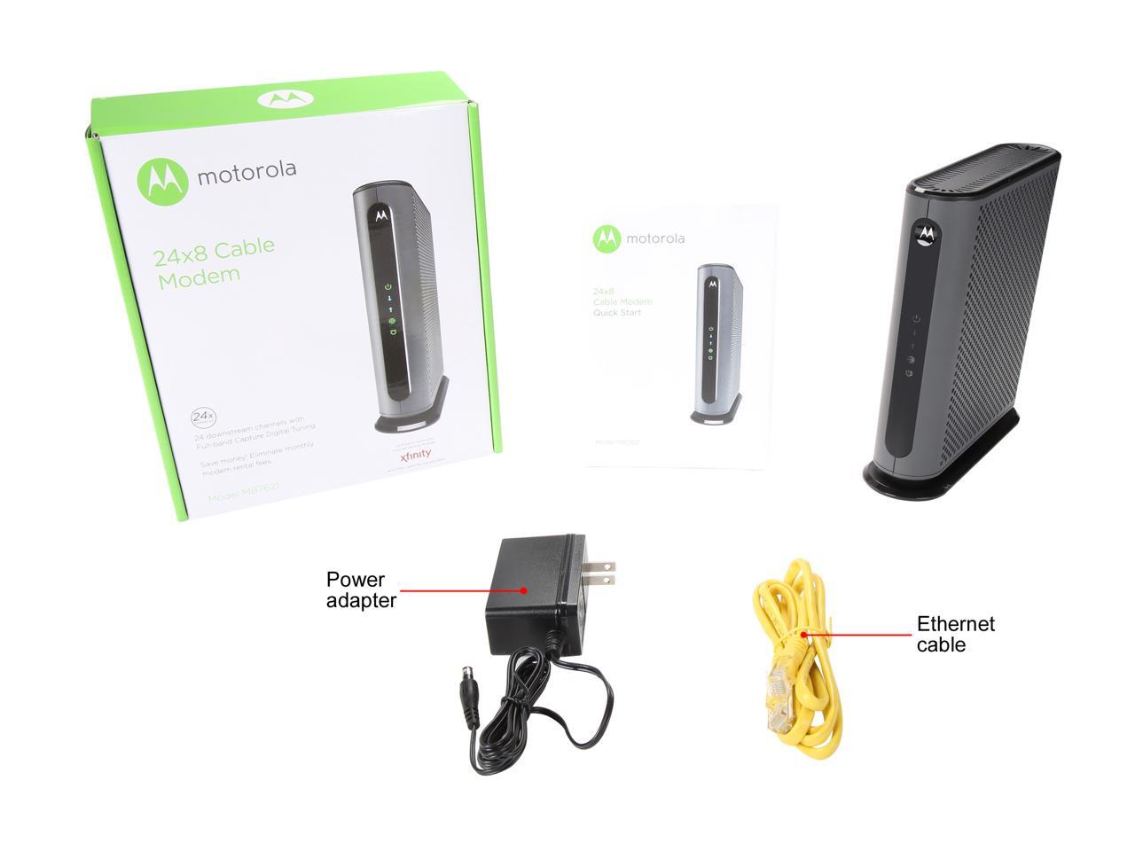 Motorola MB7621-10 24x8 Cable Modem, Comcast XFINITY Certified