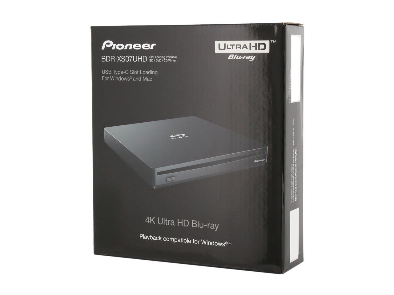Pioneer USB 3.1 Gen1 (3.0) BD/DVD/CD Burner Model BDRXS07UHD