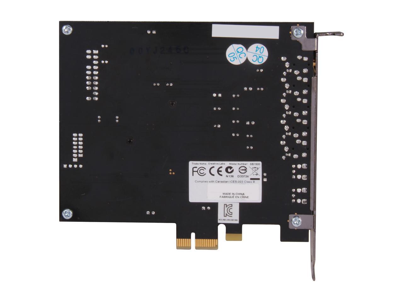 Creative Sound Blaster Zx 116dB PCIe Gaming Sound Card with 600 ohm
