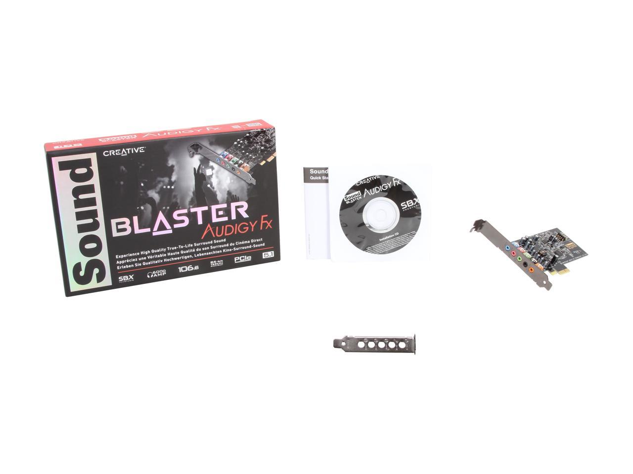 creative sound blaster audigy fx pcie 5.1