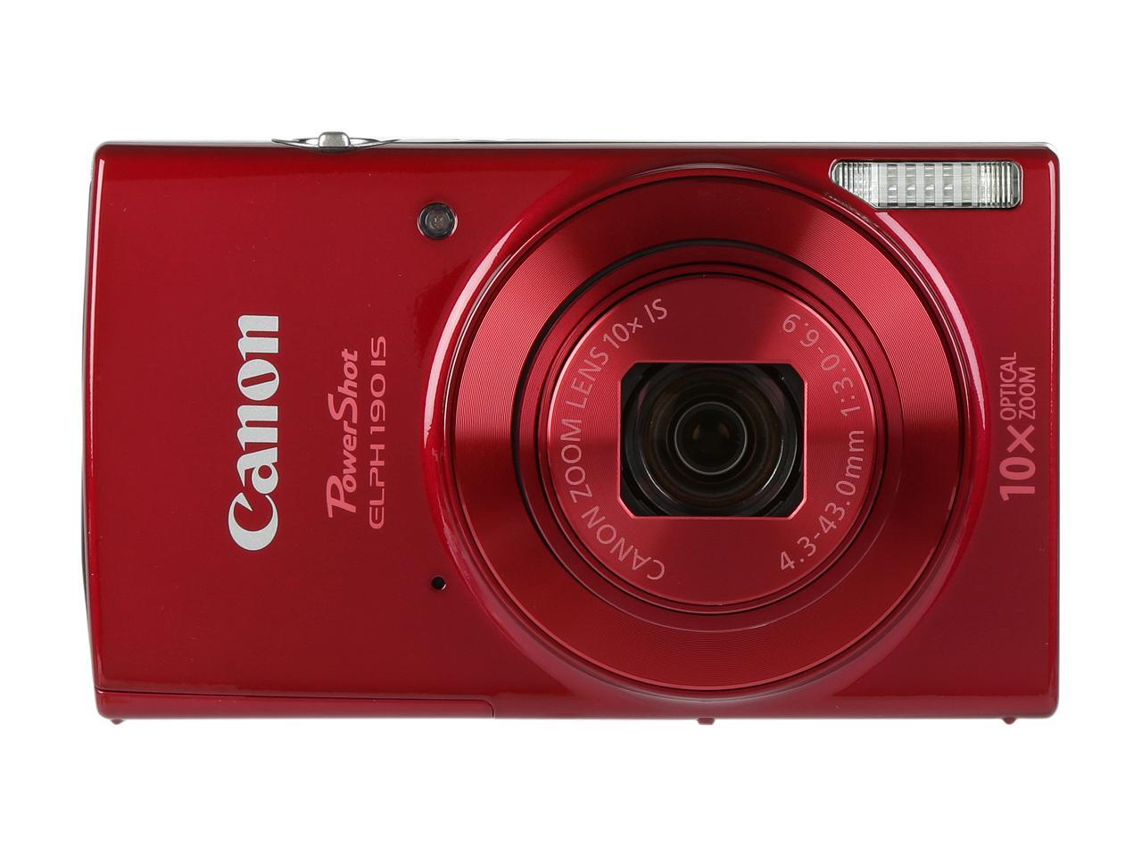 Canon PowerShot ELPH 190 IS Digital Camera Red 13803269529 eBay