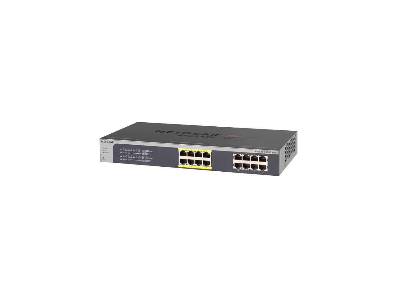 Switch Plus NETGEAR ProSAFE 24-Port Gigabit Rackmount Web Managed JGS524E