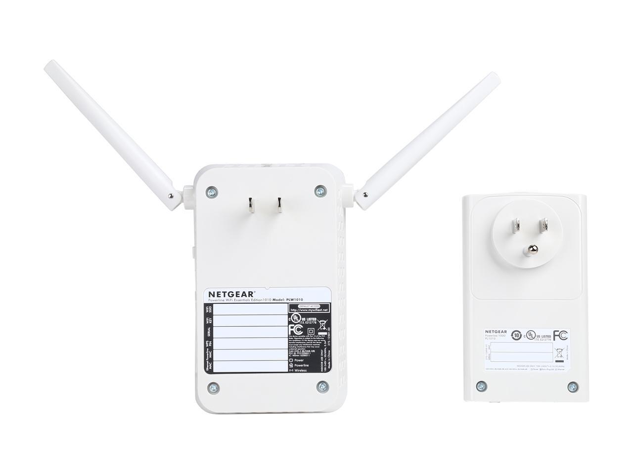 NETGEAR PLW1010 AV2 1000 Mbps Powerline With N300 Wireless Range