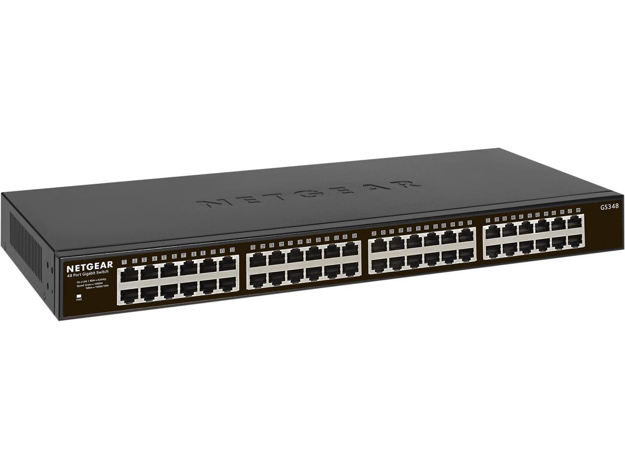 NETGEAR 48-port Gigabit Ethernet Rackmount Unmanaged Switch (GS348