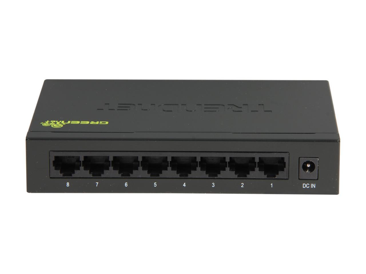 TRENDnet Unmanaged 8-Port Gigabit GREENnet Switch, TEG ...