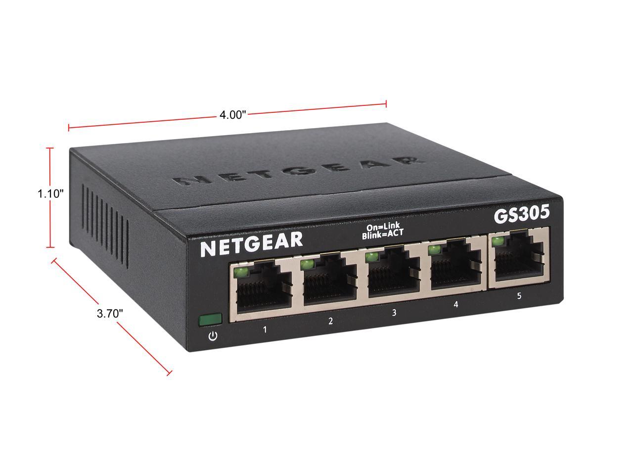 NETGEAR GS305-300PAS 5-port Gigabit Ethernet Unmanaged Switch (GS305