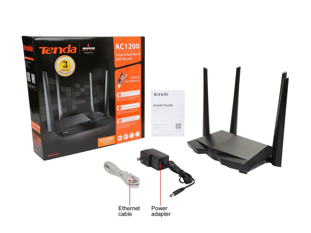 Tenda ac1200 не раздает wifi