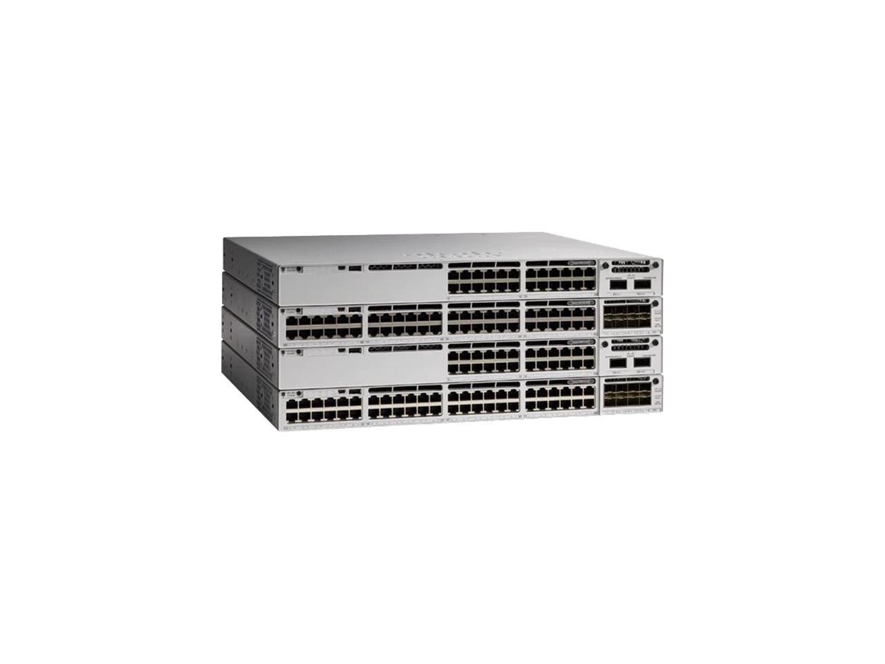 Cisco Catalyst 9300 24 Port Fixed Uplinks Poe 4x1g Uplinks Network Advantage Ebay