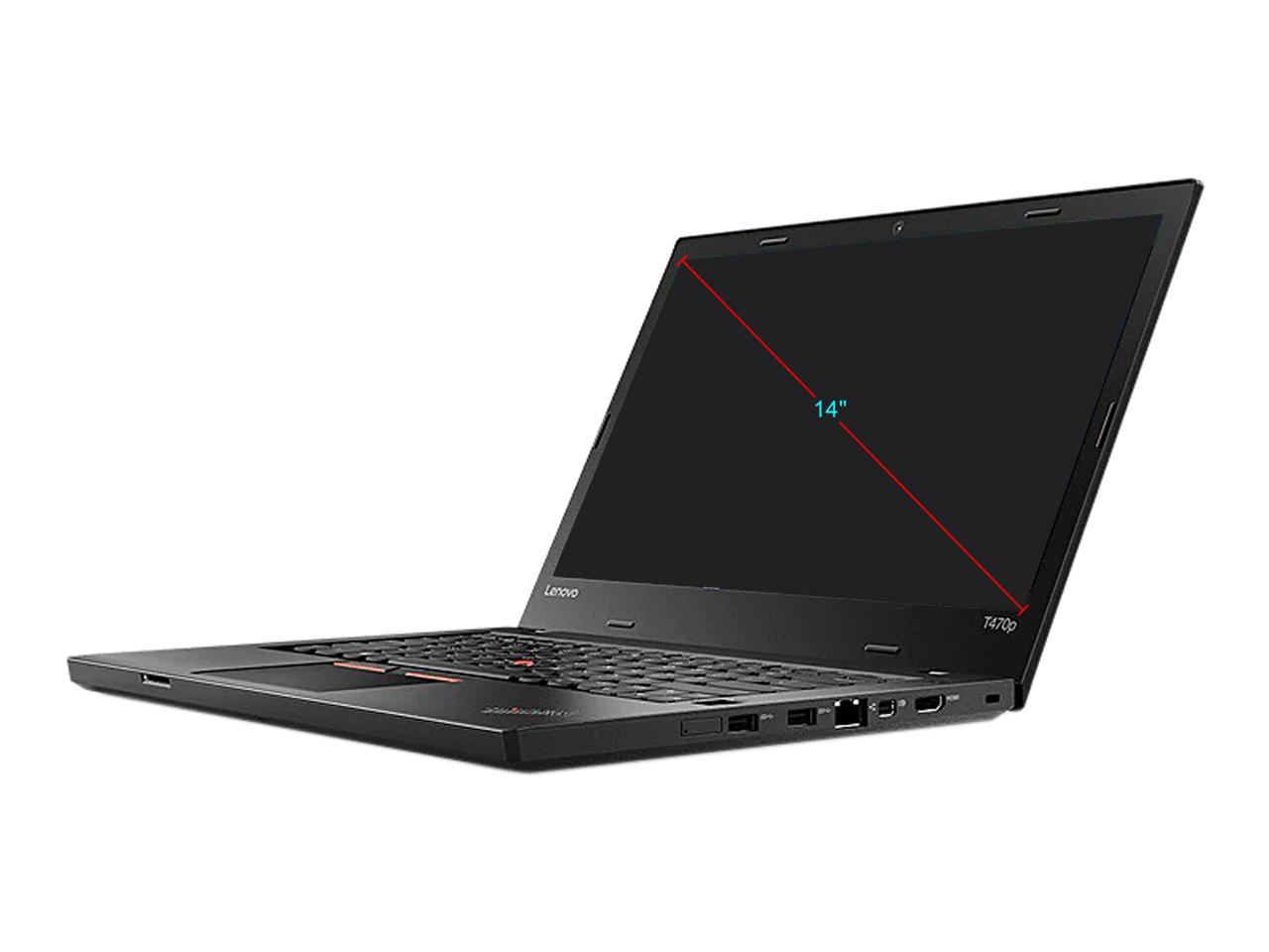 Lenovo T470P 14.0" Grade A Laptop Intel Core i7 7th Gen 7820HQ (2.90