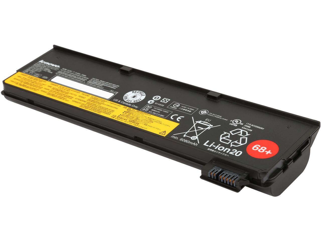 Lenovo ThinkPad Battery 68+ (6 cell) LithiumIon Notebook Battery, 72Wh