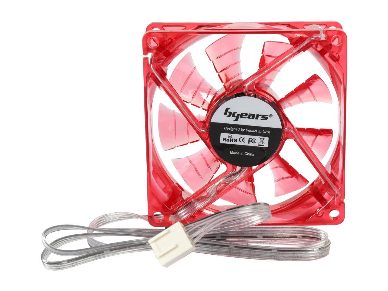 Bgears bPWM 80 Red 80mm 2 Ball Bearing Case Fan eBay