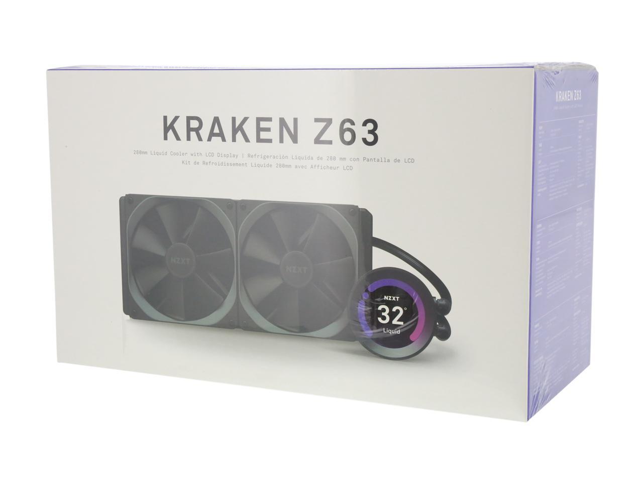 NZXT Kraken Z Series Z63 280mm - RL-KRZ63-01 - AIO RGB CPU Liquid