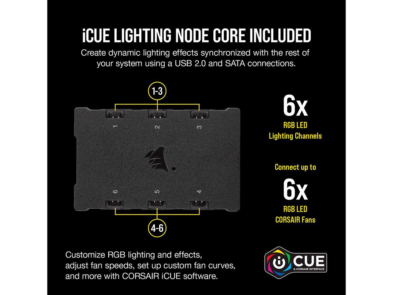 CORSAIR iCUE SP140 RGB PRO Performance 140mm Dual Fan Kit with Lighting
