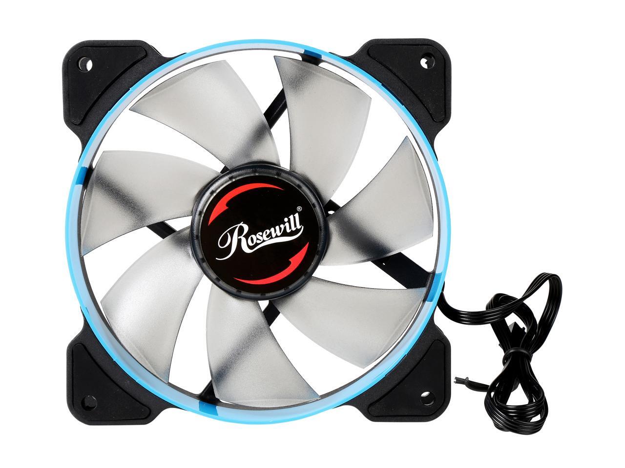 Rosewill 120mm Case Fan with Blue LED and PWM (Pulse Width Modulation