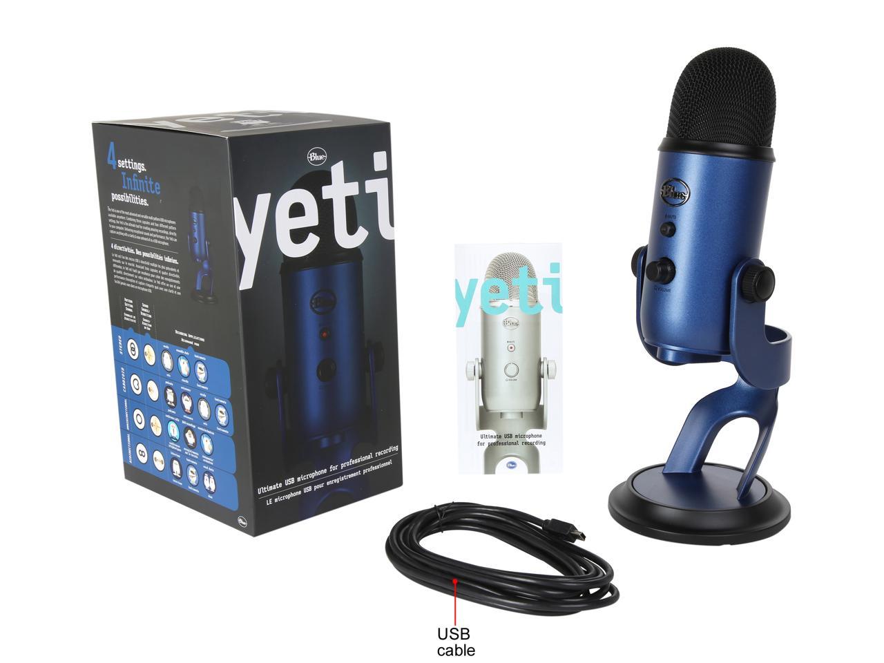 Blue Microphones Yeti Yeti Midnight Blue Blue Usb Connector Usb Microphone 836213002117 Ebay 7170