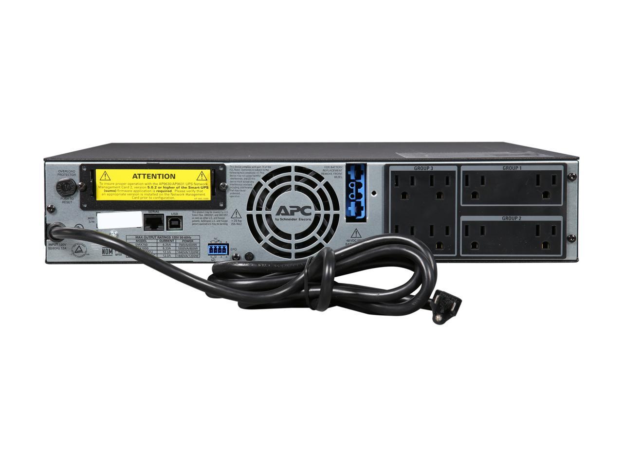 APC UPS, 1500 VA Smart-UPS Sine Wave UPS Battery Backup ...