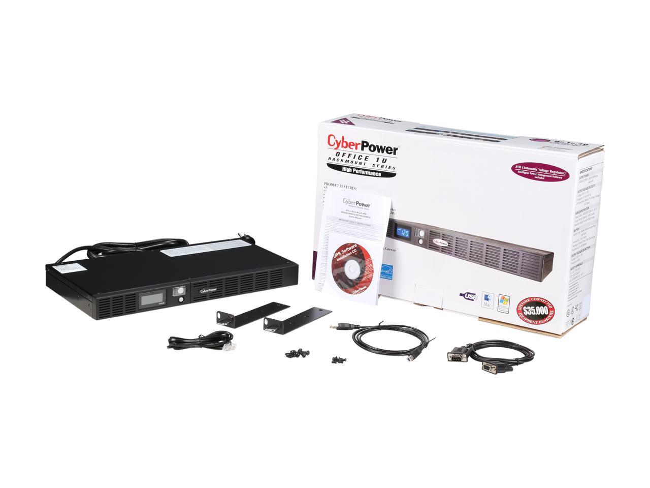 CyberPower OR500LCDRM1U 500VA 300W UPS 649532715015 eBay