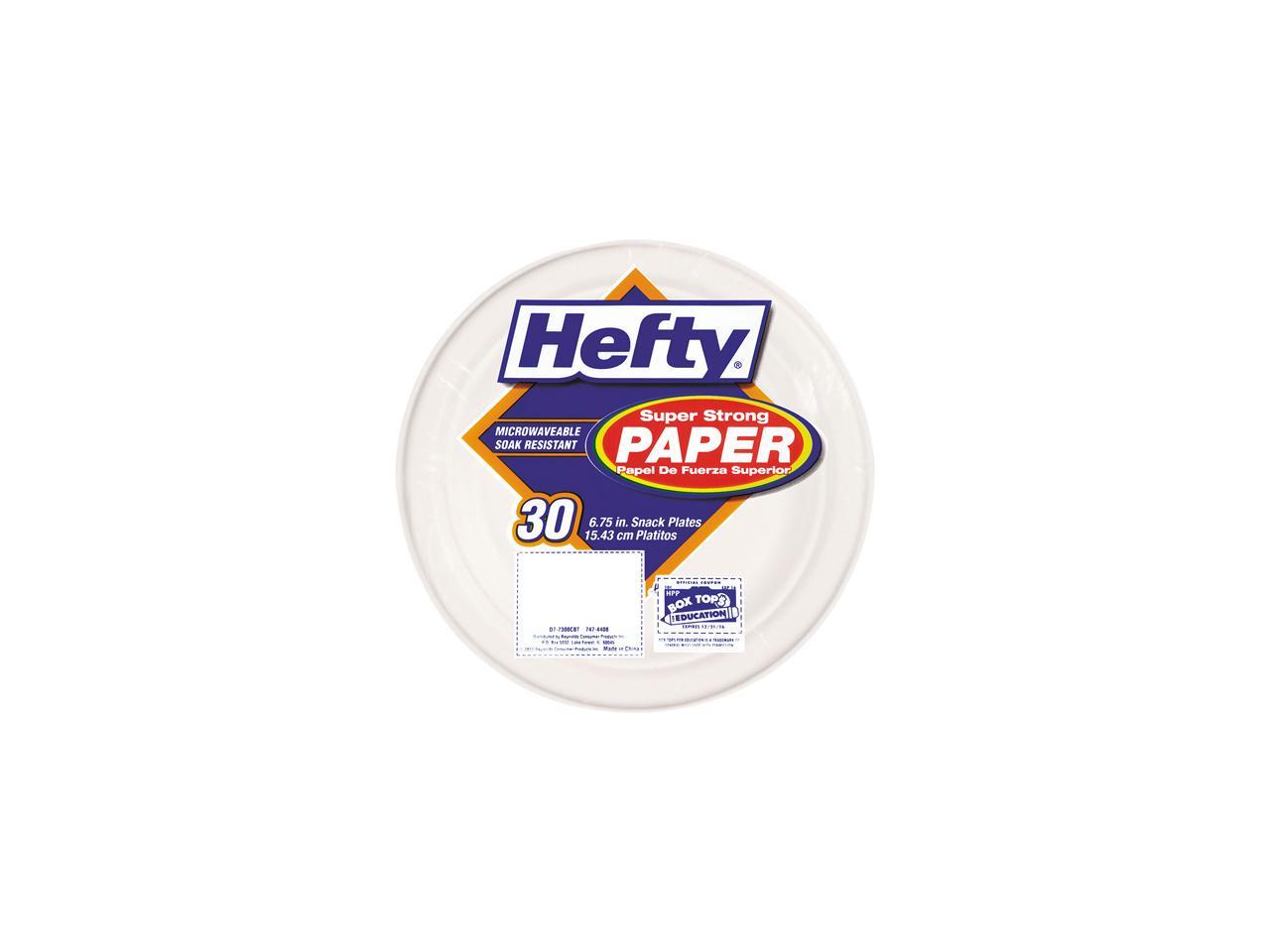 hefty super strong paper plates