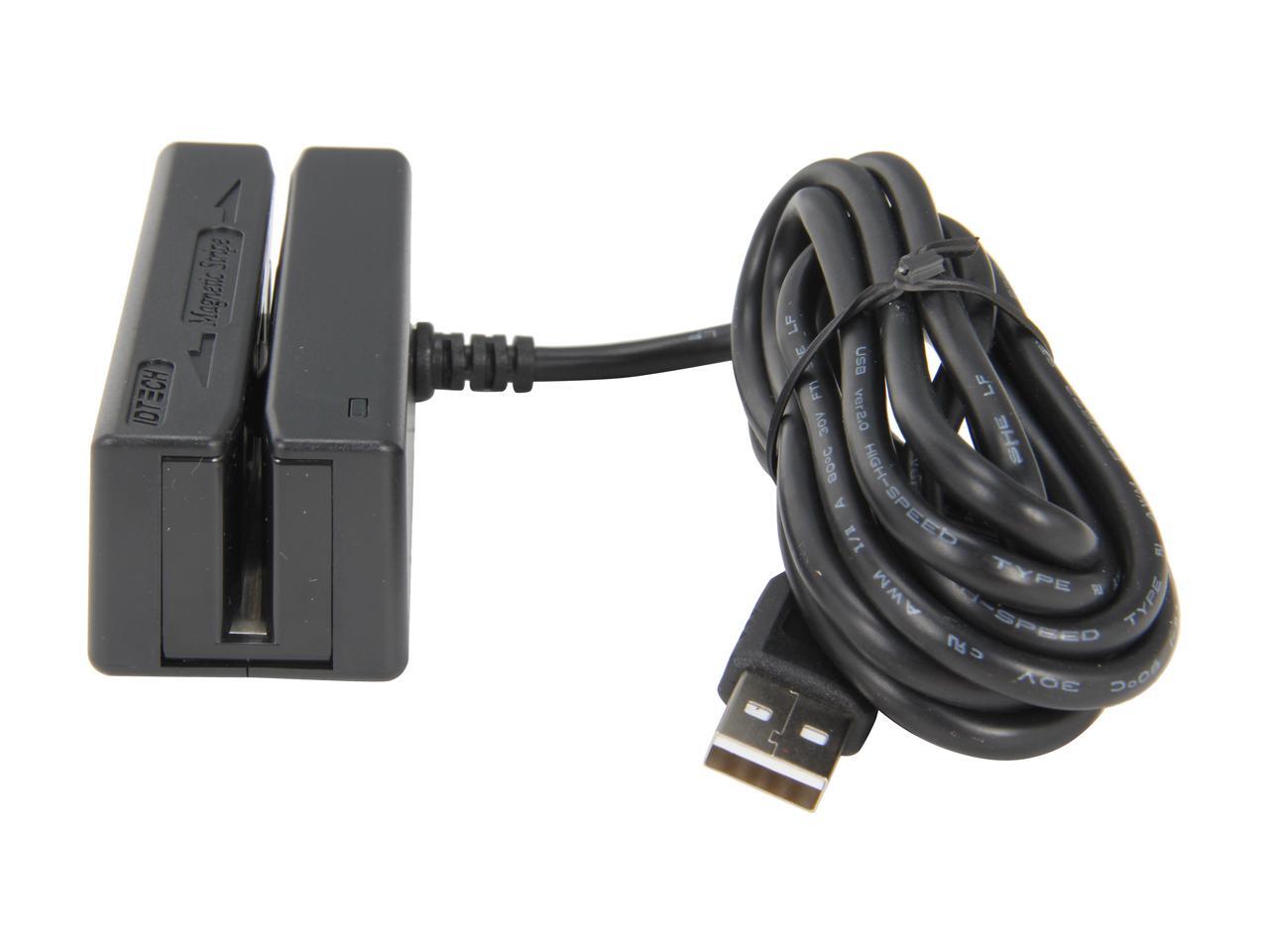 ID TECH MiniMag II Card Reader (Black) USBKeyboard Emulation, Track