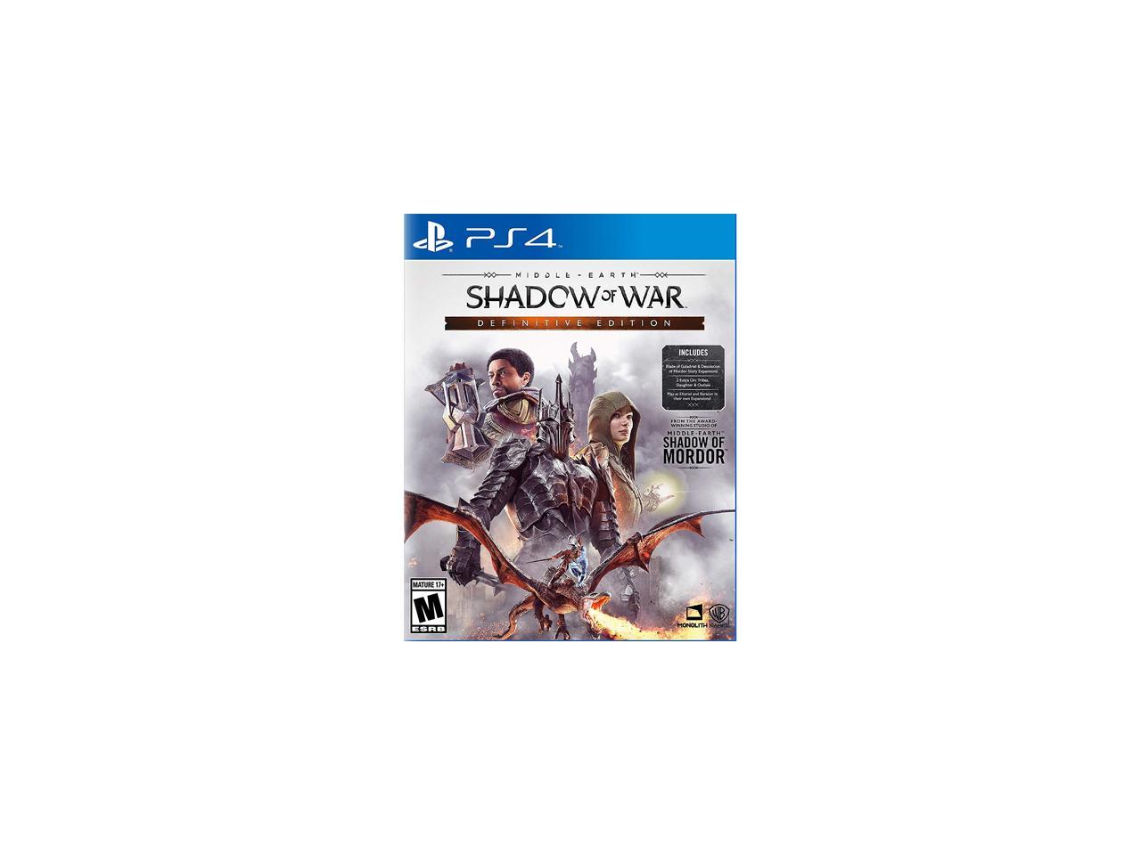 middle-earth shadow of war definitive edition - playstation 4