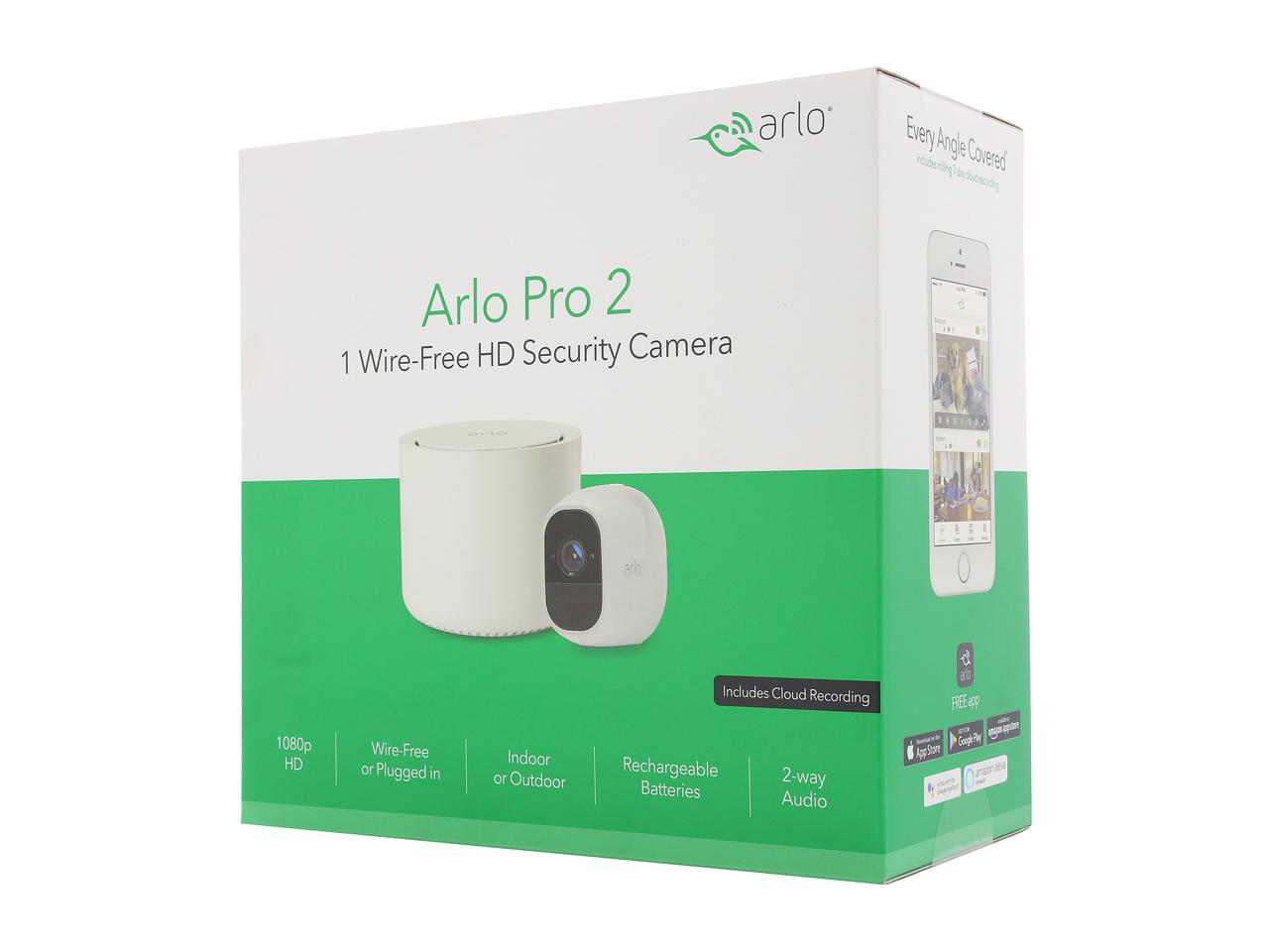 Arlo Pro 2, VMC4030P + VMB3500, 1-Cam System Rechargeable Battery