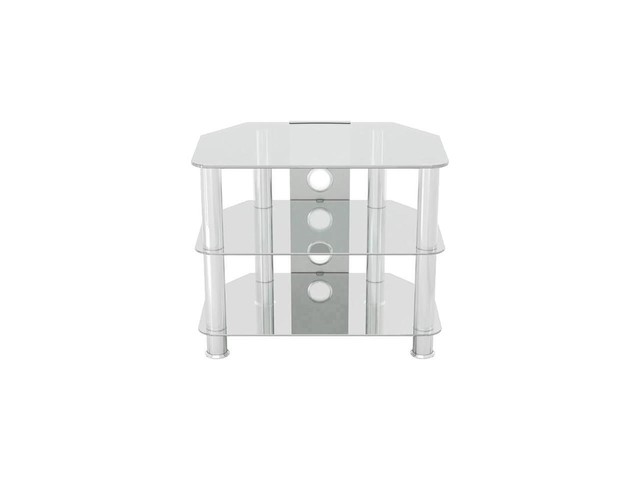 Details About Avf Sdc600cmcc A Up To 32 Classic Corner Glass Tv Stand With Cable Management