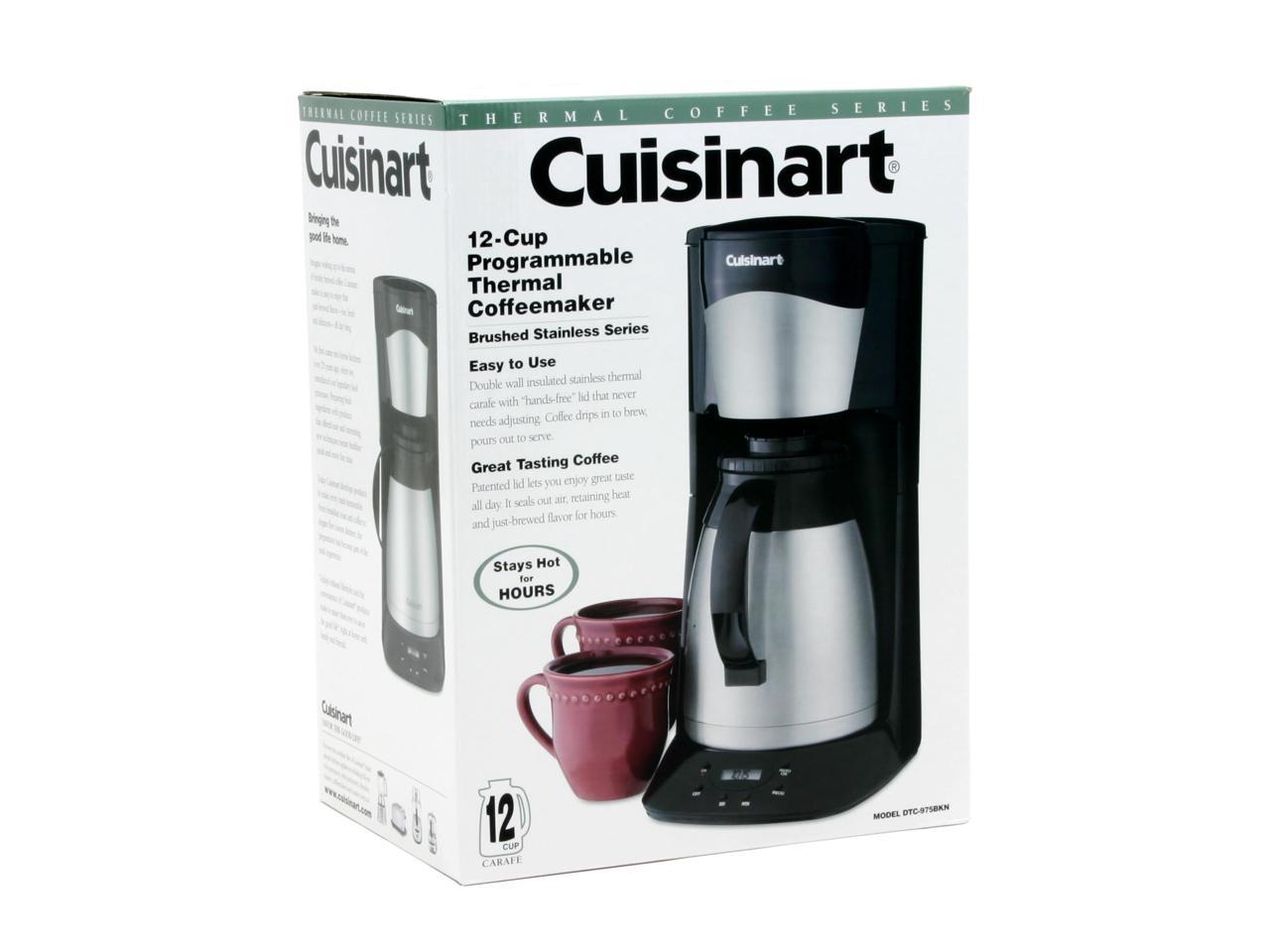 Cuisinart Dtc 975bkn Black 12 Cup Programmable Thermal Coffeemaker Ebay