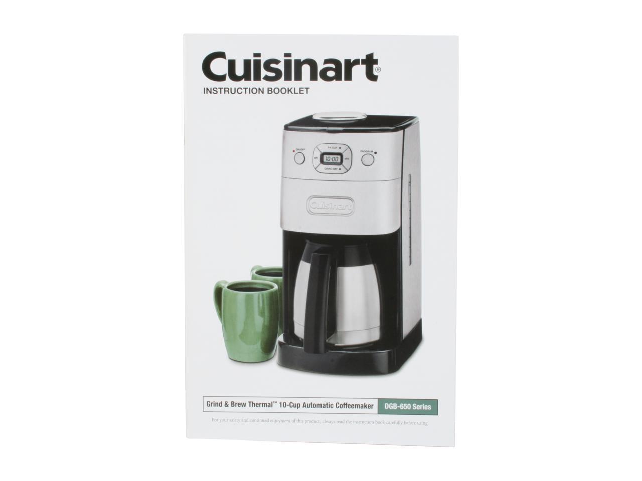 Cuisinart DGB650BC Chrome GrindandBrew Thermal 10Cup Automatic