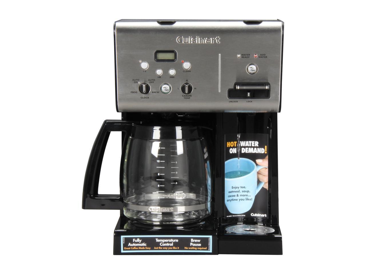 Cuisinart Chw 12 Black Steel Black Stainless Coffee Plus 12 Cup Programmable Cof 86279029485 Ebay