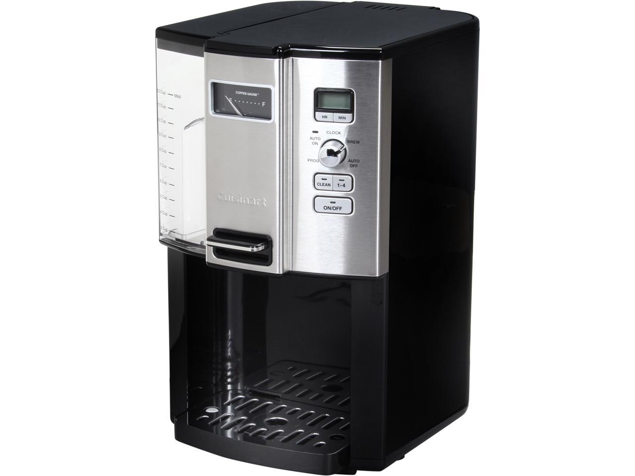 Cuisinart DCC-3000 Black/Steel Black/Steel Coffee on Demand 12-Cup ...