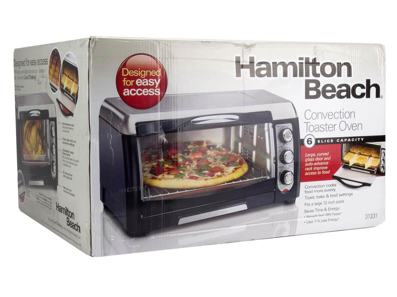 Hamilton Beach 31331 Convection Toaster/Pizza Oven, Black/Stainless Steel 40094313310 eBay