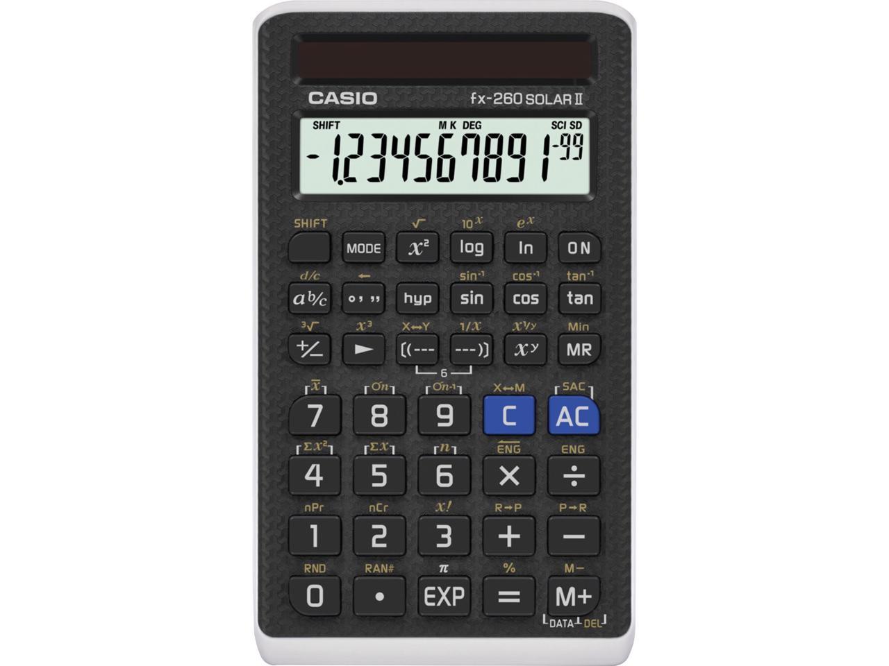 Casio FX260SLRII Fx-260 Solar All-Purpose Scientific Calculator, 12