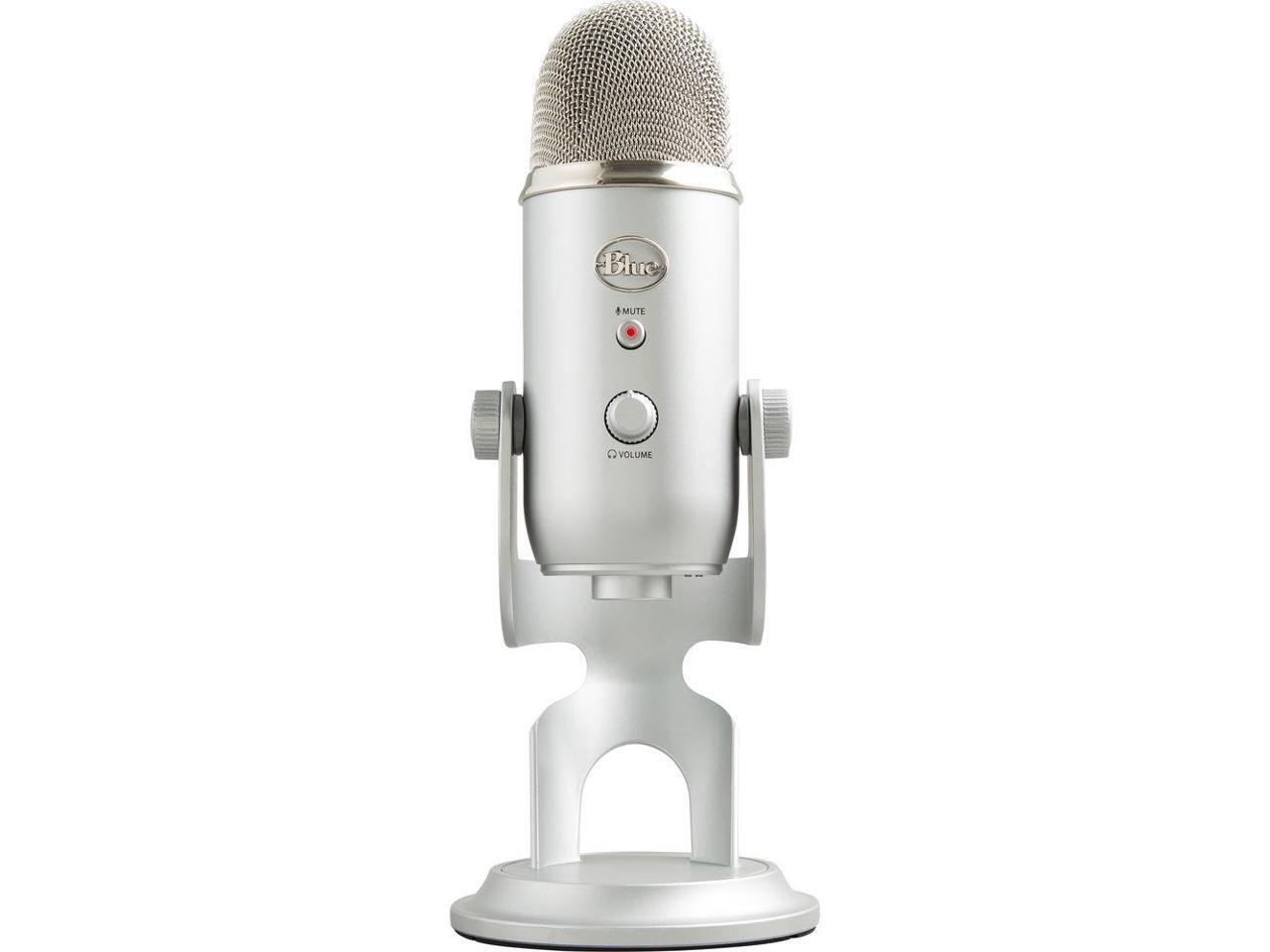 Blue Microphones Yeti 1141 Silver USB Connector Yeti Podcaster Bundle