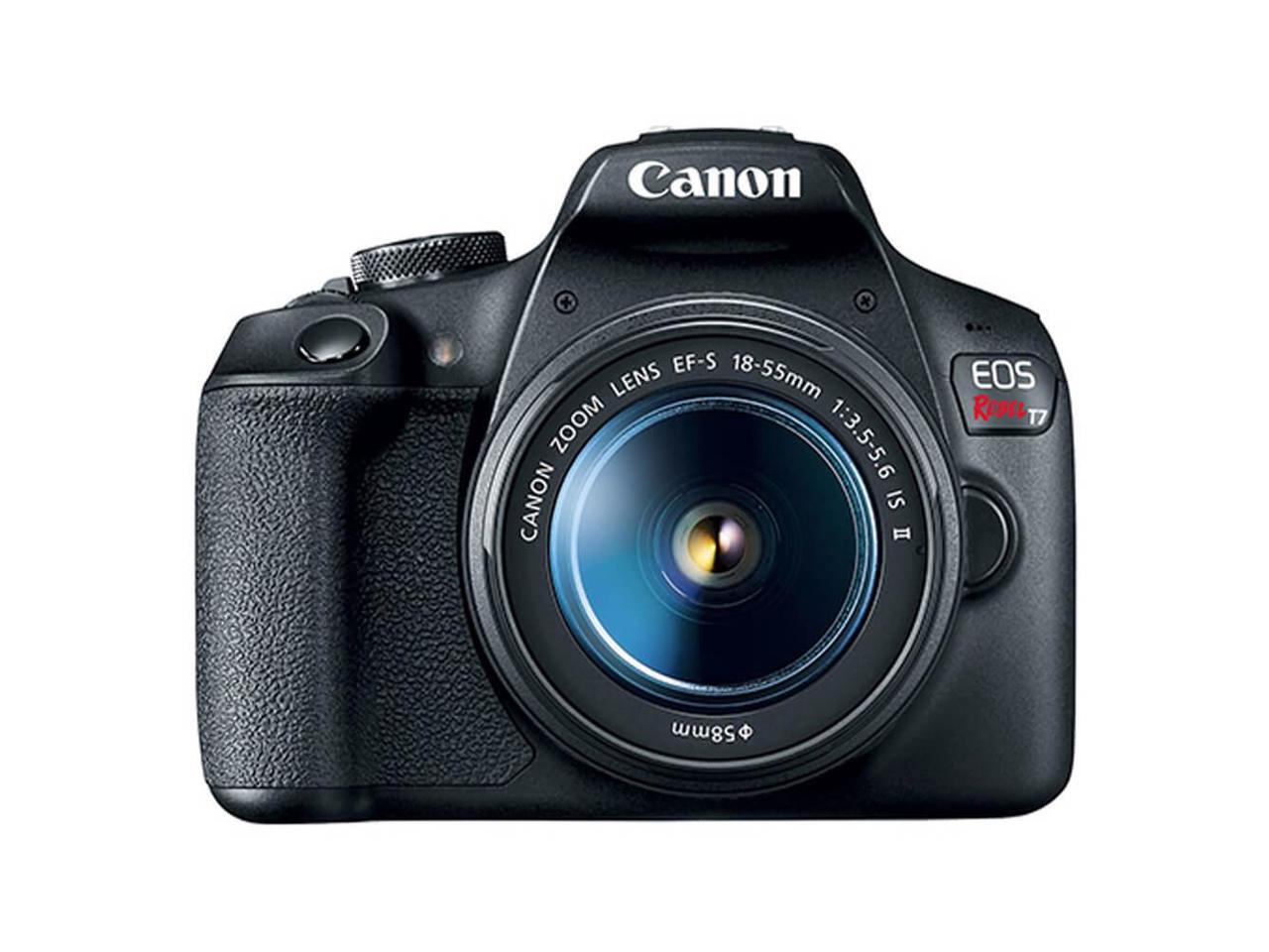 Canon EOS Rebel T7 DSLR Kamera mit EF18-55mm + EF 75-300mm Doppelzoom Kit - Bild 7 von 12