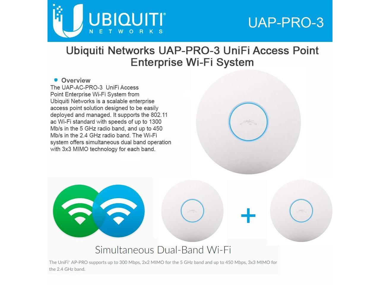 Ubiquiti UniFi AP Pro 3 pack, UAP Pro 3-Pack Access Point 3 Pack, UAP ...