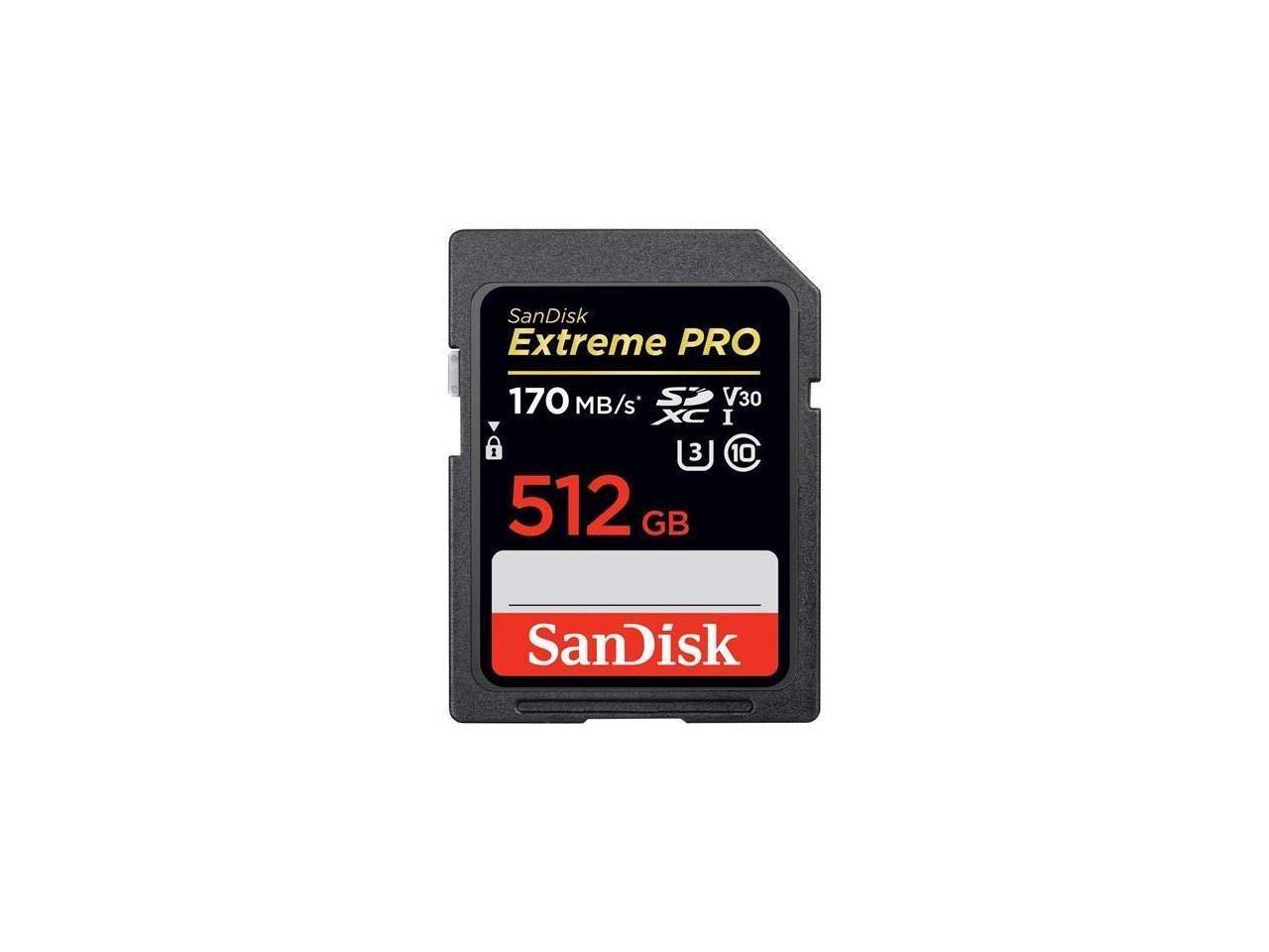 SanDisk 512GB Extreme PRO UHS-I SDXC Memory Card 729896172942 | eBay