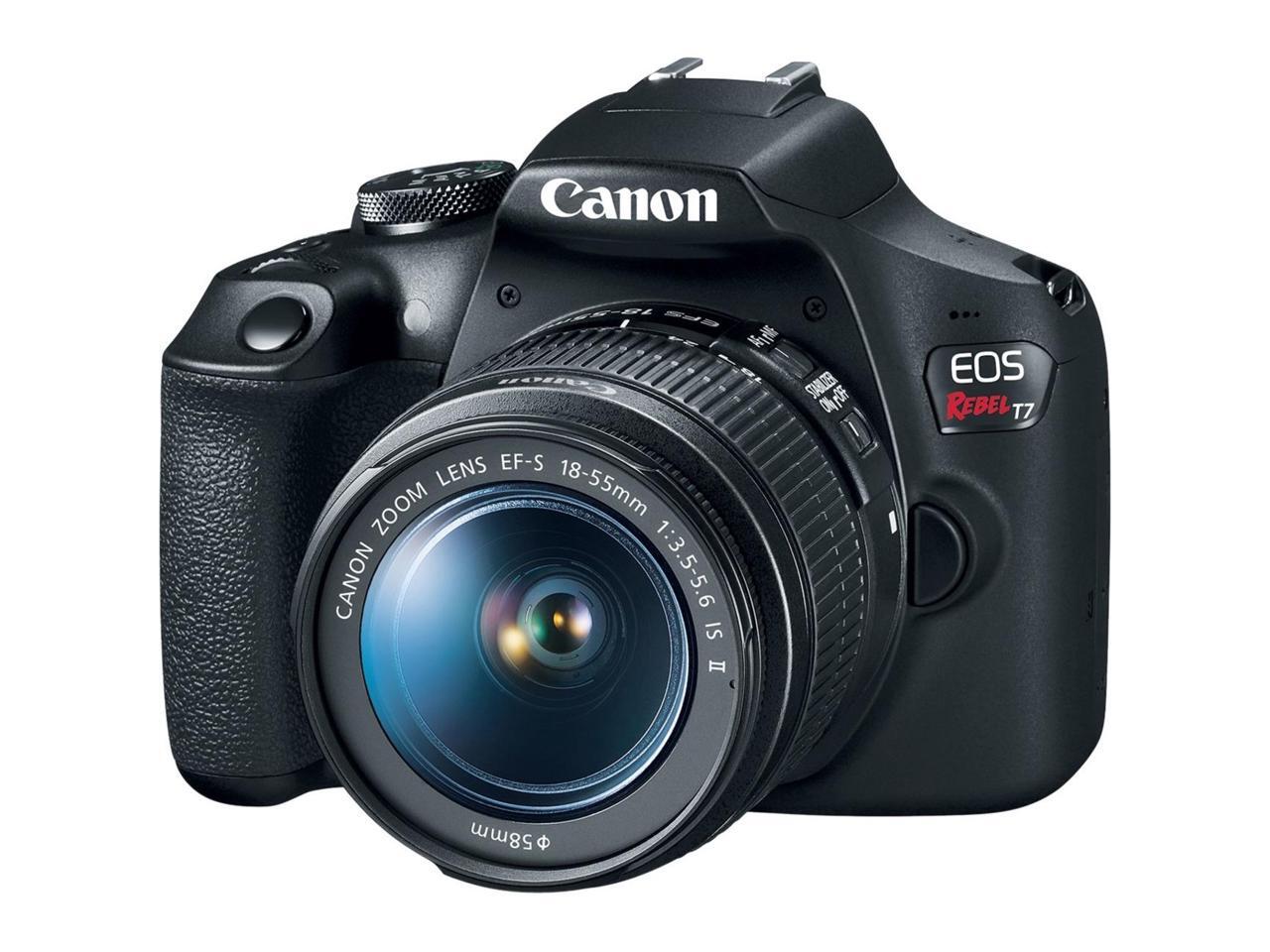 Canon EOS Rebel T7 DSLR Kamera mit EF18-55mm + EF 75-300mm Doppelzoom Kit - Bild 5 von 12