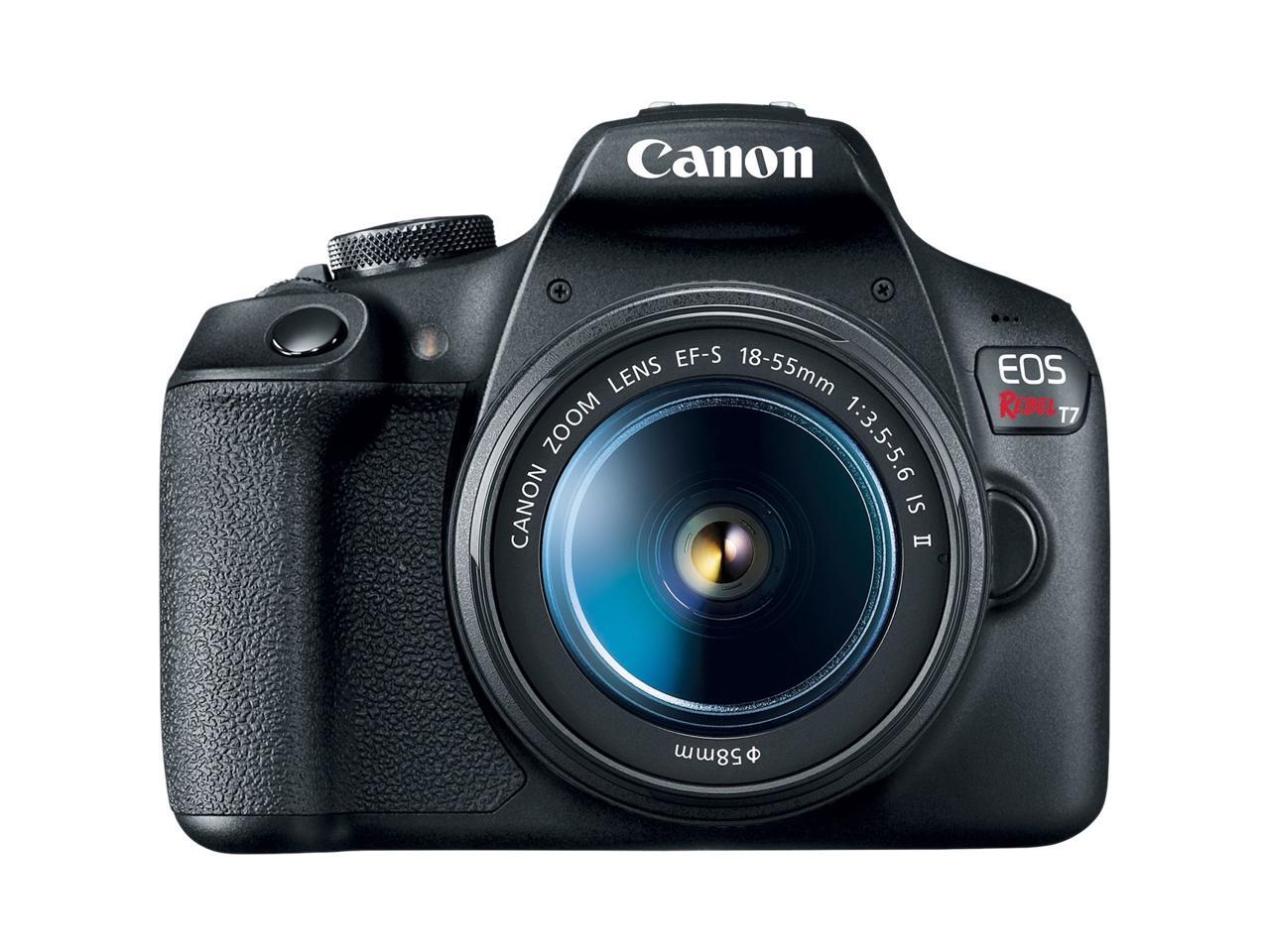 Canon EOS Rebel T7 DSLR Kamera mit EF18-55mm + EF 75-300mm Doppelzoom Kit - Bild 3 von 12