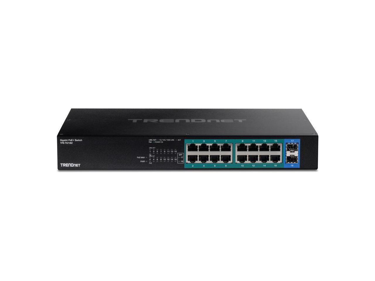 TRENDnet TPE-TG182, 18-Port Gigabit PoE+ Switch - Picture 7 of 11