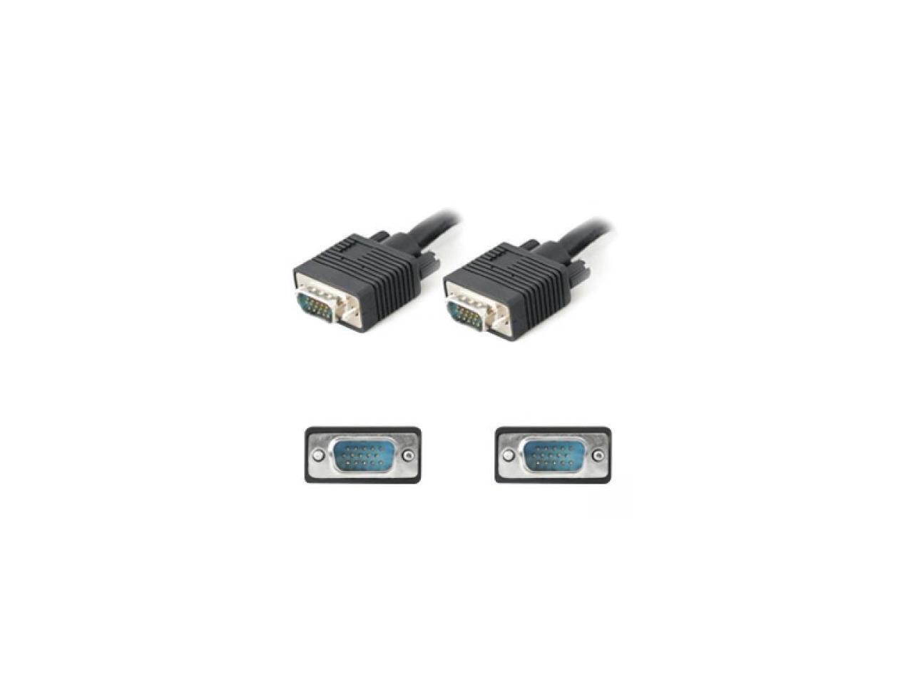 AddOn VGAMM15-5PK Black 15ft 15-pin HD-15 VGA High Resolution Monitor Cable M-M - Picture 2 of 6