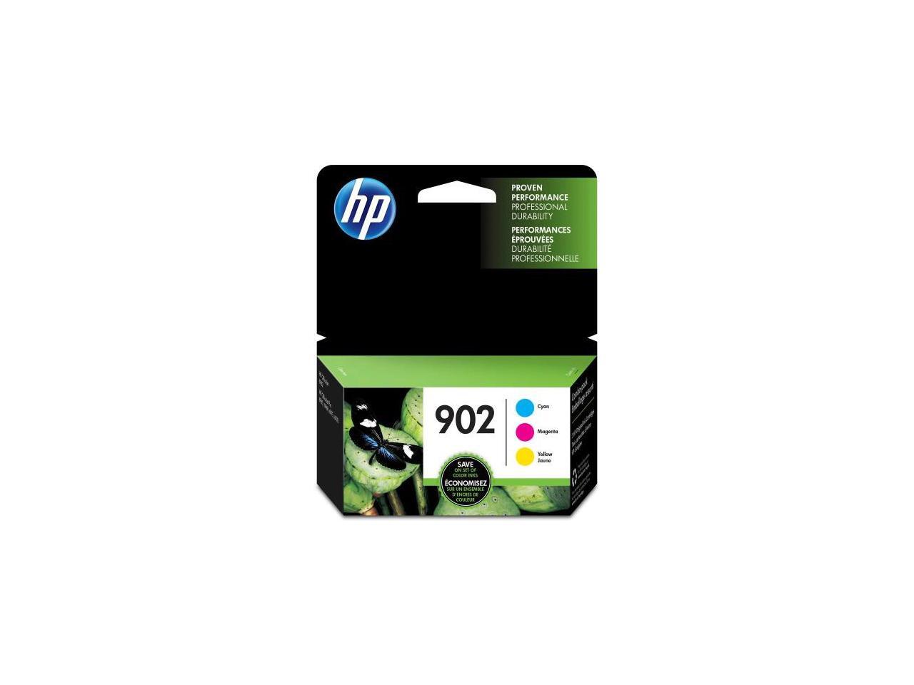 Оригинальные трехцветные чернильные картриджи HP 902 с тремя картриджами (T0A38AN) (в одной упаковке)